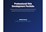 create a portfolio web site for you
